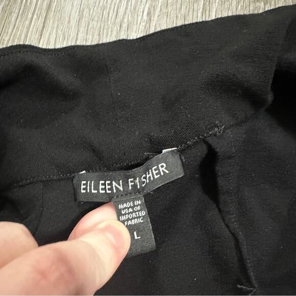 Eileen Fisher Black Long Sleeve Open Blazer Jacket Size‎ L - Picture 6 of 12